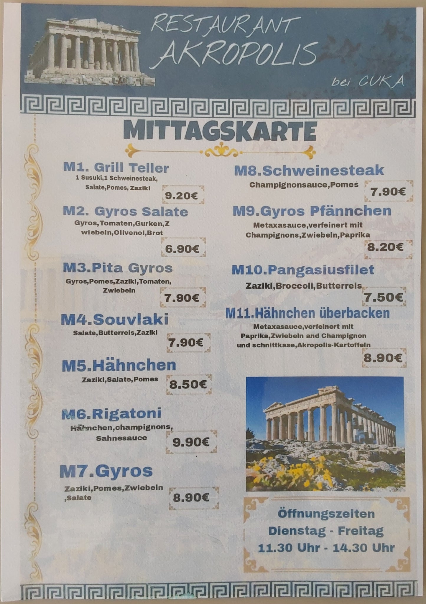 Mittagstisch Pita Gyros